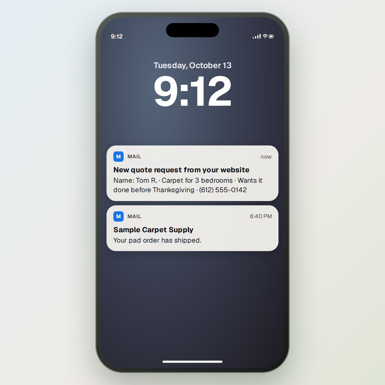 What you send: The customer’s message or a screenshot of it, their name if you have it, and where it came from.