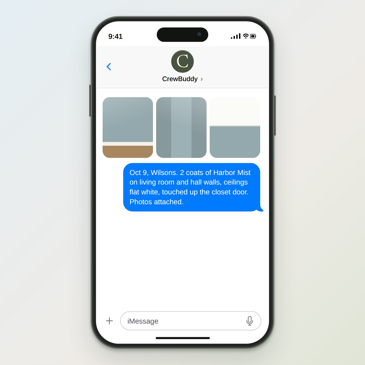 What you send: The date, the customer, the work done, materials and colors, care instructions you gave, and two or three photos.