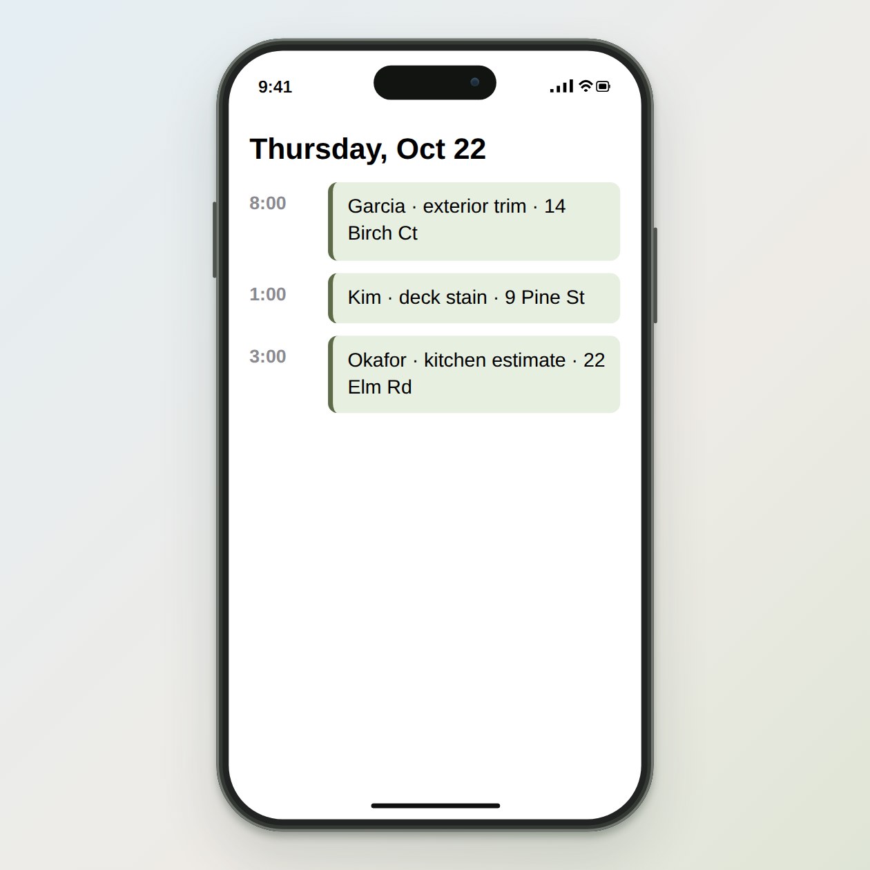 What you send: The day that is moving and two times you can offer. Your calendar link, once, on your private setup page.