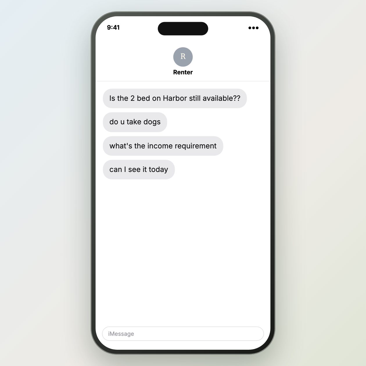 What you send: The questions renters ask you all day.
