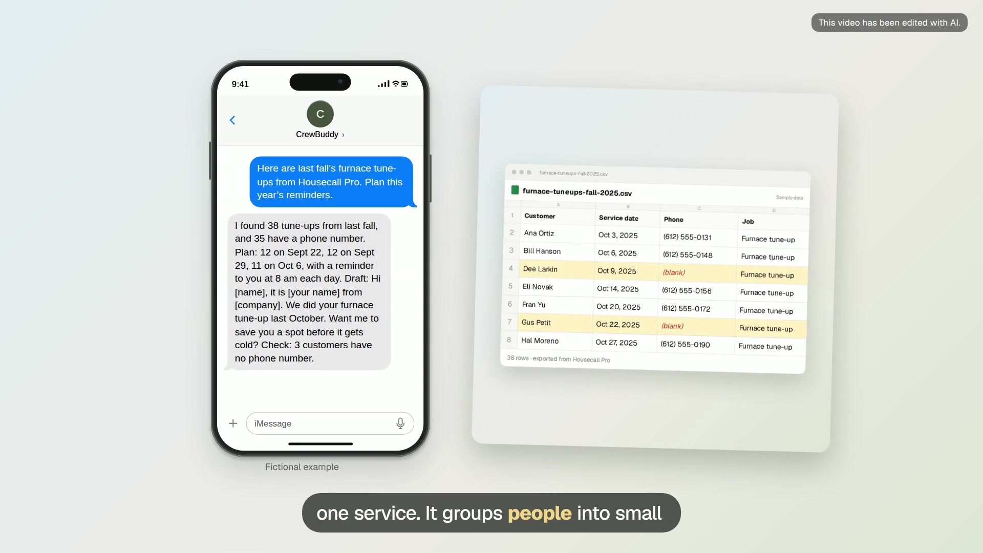 Seasonal check-in texts video
