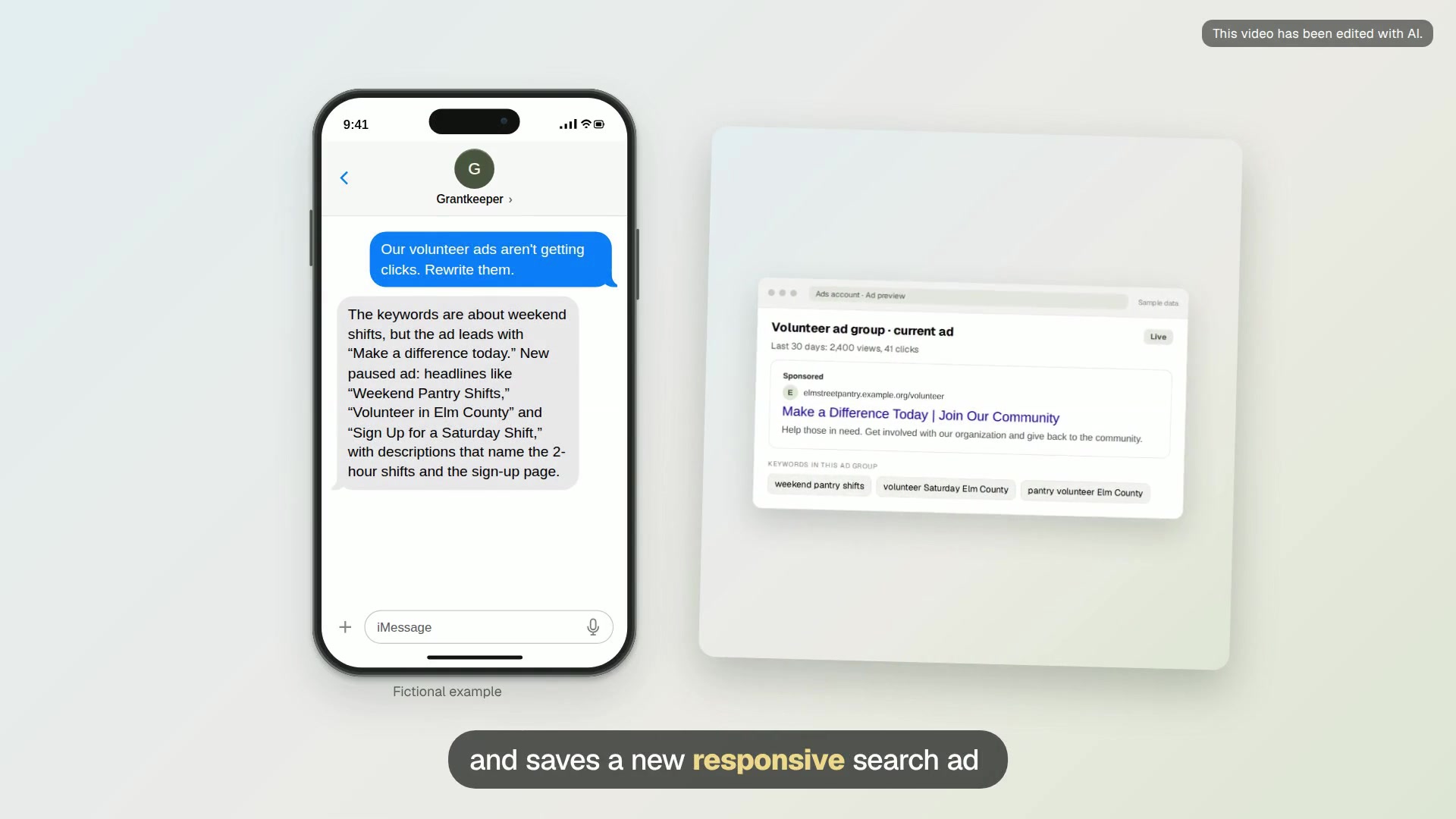 Fresh ad copy for a tired ad group video