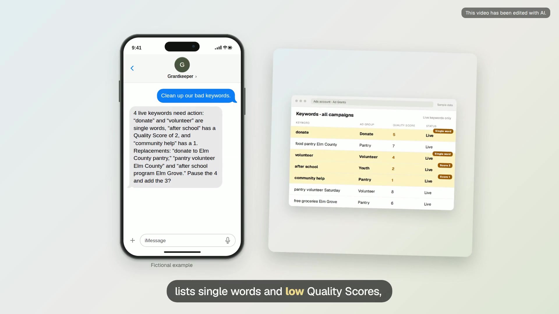 Low Quality Score keyword cleanup video