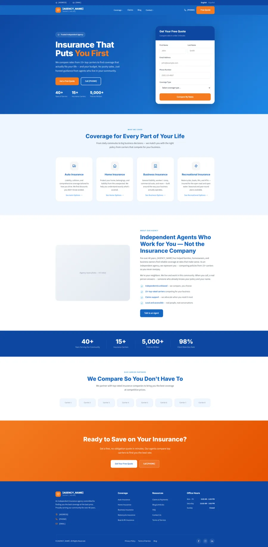 Clearwater Template